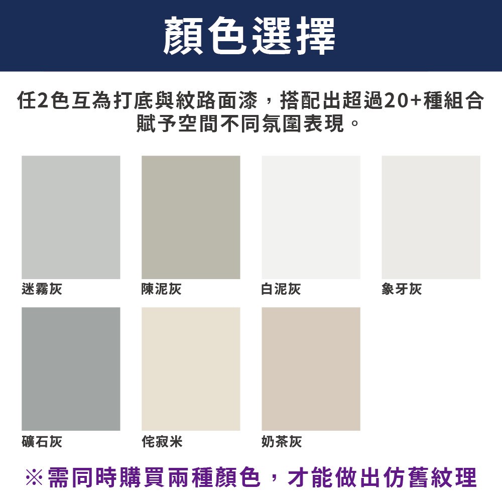 【Dulux_得利】A763 臻彩灰泥藝術漆（1加侖裝）迷霧灰｜地板油漆｜特力屋．特力屋線上購物