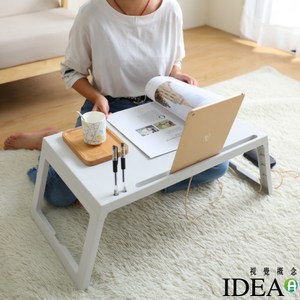 [特價]【IDEA】多功能攜帶式摺疊懶人收納桌/床上桌/戶外桌灰色
