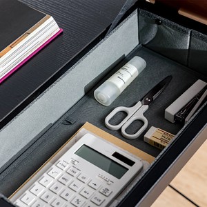 樂嫚妮 簡約書桌附桌面收納/工作桌-(2色)-寬100深50高74cm白/天然色