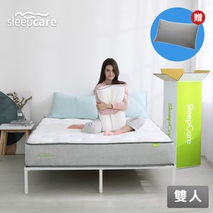 【SleepCare】經典膠囊獨立筒床墊-雙人5尺(贈超細纖維羽絲絨枕