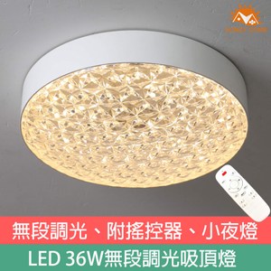 HONEYCOMB 璀璨LED 36W遙控調光吸頂燈 TA2010優雅白