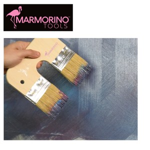【Marmorino Tools】專業牆面塗料 雙頭毛刷180X160mm
