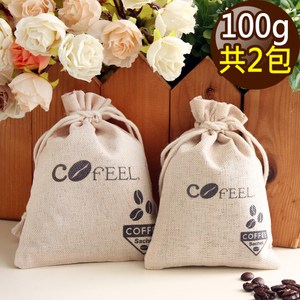 CoFeel 凱飛咖啡豆研磨香包100g/除臭包/除濕包(2包組)