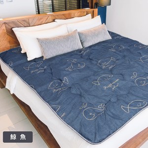 【Victoria】鋪棉透氣日式折疊床墊(單人)-多款任選鯨魚