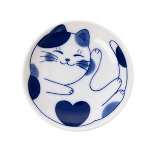 日本花貓咪小圓盤10cm