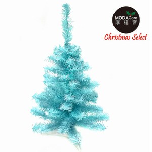 豪華3尺90cm冰藍聖誕樹裸樹+不含飾品不含燈