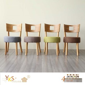 【YKSHOUSE】亞伯北歐風造型餐椅(四色可選)淺咖啡色