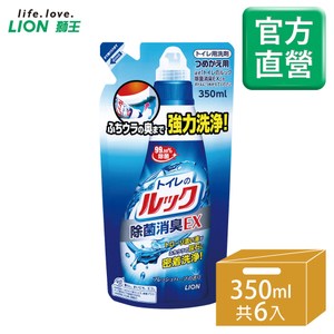 日本獅王 馬桶清潔劑補充包350mlx6入