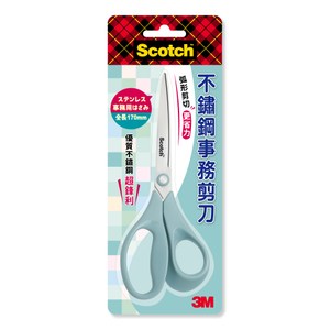 3M Scotch 不鏽鋼事務剪刀 薄荷綠