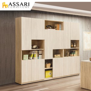 ASSARI-葛瑞絲四門書櫃(寬75x深40x高197cm)