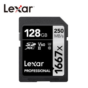 Lexar®128GB-1667x SDXC™ UHS-II 記憶卡
