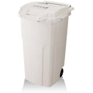 【日本RISU】機能型戶外式大容量連結垃圾桶 90L - 白色