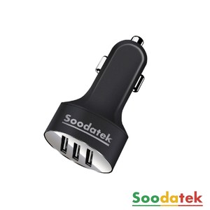 Soodatek 三孔 USB3.1A 車充SCU3-PC531BL