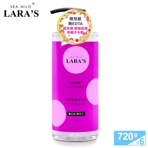 清淨海LARA'S系列保濕潤澤沐浴露-覆盆莓/薰草豆720g(6入組)