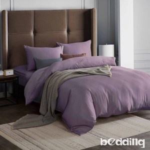 BEDDING-吸濕排汗天絲-特大薄床包兩用被套四件組-薇紫