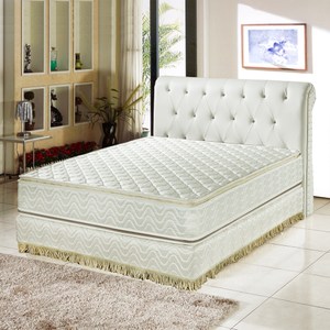 睡芝寶-正四線3M防潑水+護邊強化蜂巢式獨立筒床墊雙人加大6尺