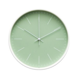 Lovel 30cm北歐簡約金屬框靜音時鐘-綠(T721–GN)