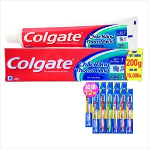 Colgate 三效合一牙膏(200g)*6+ORAL-B牙刷*12