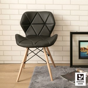 【多瓦娜】艾兒DIY北歐簡約造型餐椅-二色黑色