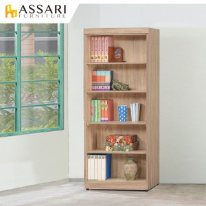 ASSARI-法蘭克木芯板2.7尺開放書櫃(寬80x深32x高185c