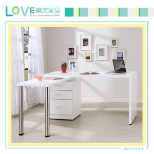 【LOVE樂芙】瓦艾美白色4.8尺旋轉功能桌