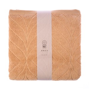 HOLA 葡萄牙純棉浴巾-雲葉黃70x140cm