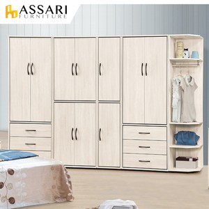 ASSARI-雅美鋼刷白1.5尺開放衣櫃(寬46x深46x高197cm