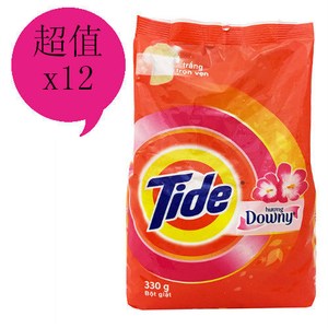 TIDE 花香洗衣粉(330g)*12包