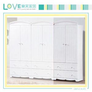 【LOVE樂芙】瓦瑪莎白色2.7尺衣櫥
