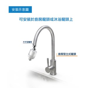 特力屋廚浴雙用 萬向水質濾淨器-T15
