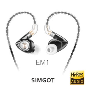 SIMGOT銅雀 EM1 洛神系列動圈入耳式耳機-典雅黑
