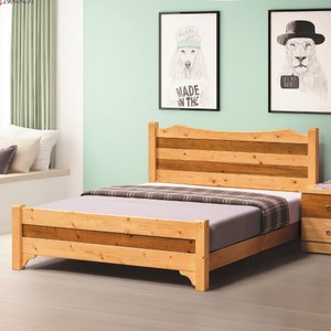 【MUNA 家居】雅歌檜木色3.5尺單人床實木床板(單人床)