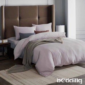BEDDING-吸濕排汗天絲-雙人薄床包兩用被套四件組-典雅紫