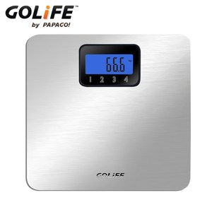 【GOLiFE】Fit 藍芽智慧BMI電子體重計-銀色